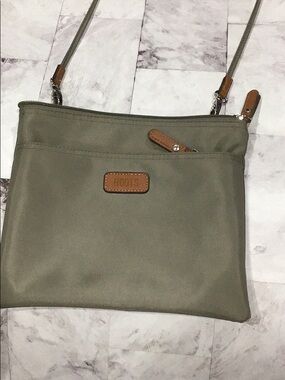 roots green nylon bag